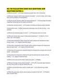 MA 700 EVALUATION EXAM 2026 QUESTIONS AND SOLUTIONS RATED