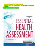 Test Bank for Essential Health Assessment 2nd Edition by Thompson &ndash; Complete Guide with Answer Keys &lpar;2024&sol;2025&rpar;