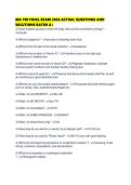 MA 700 FINAL EXAM 2026 ACTUAL QUESTIONS AND SOLUTIONS RATED