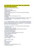 PLATINUM EMT EVALUATION EXAM 2026 QUESTIONS AND SOLUTIONS RATED