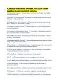 PLATINUM PARAMEDIC UPDATED 2026 EXAM SCRIPT QUESTIONS AND SOLUTIONS RATED