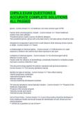 CHPA&period;5 EXAM QUESTIONS & ACCURATE COMPLETE SOLUTIONS ALL PASSED