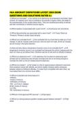 FAA AIRCRAFT DISPATCHER LATEST 2026 EXAM QUESTIONS AND SOLUTIONS RATED