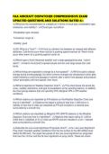 FAA AIRCRAFT DISPATCHER COMPREHENSIVE EXAM UPDATED QUESTIONS AND SOLUTIONS