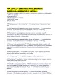 FAA AIRCRAFT DISPATCHER FINAL EXAM 2026 QUESTIONS AND SOLUTIONS RATED