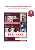 Test bank for Professional Nursing Concepts Challenges 10th  Edition by Beth Black Chapter 1 to 16 complete 