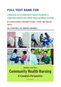 FULL TEST BANK FOR STAMLER & YIU'S COMMUNITY HEALTH NURSING&colon; A CANADIAN PERSPECTIVE &lbrack;PRINT REPLICA&rsqb; KINDLE EDITION BY ALIYAH DOSANI&comma; JOSEPHINE ETOWA &comma; CHERYL VAN DAALEN-SMITH  &lbrace;ALL CHAPTERS 1-34&comma; VERIFIED ANSWERS &rcub;