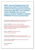 BUNDLE FOR NR507-ADVANCED-PATHOPHYSIOLOGY
