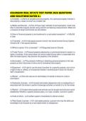 COLORADO REAL ESTATE TEST PAPER 2026 QUESTIONS AND SOLUTIONS RATED