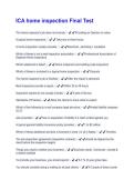 ICA home inspection Final Test Questions and Answers &vert; 2026 Update &vert; 100&percnt; Correct&period;