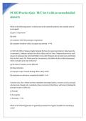 PC 832 Practice Quiz - MC Set A with accurate detailed answers