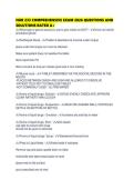 NUR 233 COMPREHENSIVE EXAM 2026 QUESTIONS AND SOLUTIONS RATED