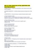 NUR 233 FINAL EXAM 2026 ACTUAL QUESTIONS AND SOLUTIONS RATED