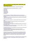 NUR 233 UPDATED 2026 EXAM SCRIPT QUESTIONS AND SOLUTIONS RATED