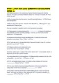 TFM04 LATEST 2026 EXAM QUESTIONS AND SOLUTIONS RATED