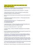 TFM04 EVALUATION EXAM 2026 QUESTIONS AND SOLUTIONS RATED