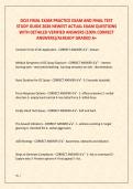 DCJS FINAL PRACTICE EXAM AND FINAL TEST  STUDY GUIDE 2026 NEWEST ACTUAL EXAM QUESTIONS  WITH DETAILED VERIFIED ANSWERS &lpar;100&percnt; CORRECT  ANSWERS&rpar;&sol;ALREADY GRADED A&plus;