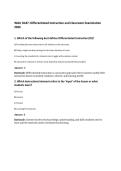 WGU D187&colon; Differentiated Instruction and Classroom Examination 2026