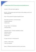 Criminal Justice NOCTI Exam with accurate detailed answers