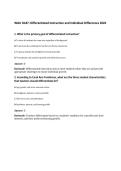 WGU D187&colon; Differentiated Instruction and Individual Differences 2026