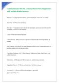 Criminal Justice NOCTI&comma; Criminal Justice NOCTI questions with verified detailed answers