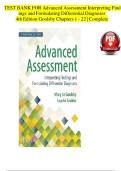 Test Bank for Advanced Assessment&colon; Interpreting Findings and Formulating Differential Diagnoses 4th Edition Goolsby &ndash; Complete Exam Prep