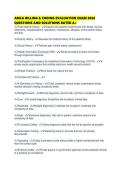 AMCA BILLING & CODING EVALUATION EXAM 2026 QUESTIONS AND SOLUTIONS RATED A&plus;