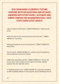 A PACKAGE DEAL FOR DCJS EXAM BANK&comma; FINAL PRACTICE EXAM AND FINAL STUDY GUIDE QUESTIONS AND DETAILED VERIFIED ANSWERS &lpar;ALL YOU NEED FOR A GUARANTEED PASS A&plus;&rpar; GOOD LUCK &excl;