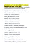 AMCA BILLING & CODING COMPREHENSIVE 2026 EXAM QUESTIONS AND SOLUTIONS RATED A&plus;