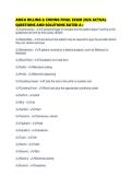 AMCA BILLING & CODING FINAL EXAM 2026 ACTUAL QUESTIONS AND SOLUTIONS RATED A&plus;