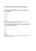WGU D268 Introduction to Communication Quiz 2026 Exam