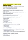 MGT 301 CORE EXAM 2026 TEST QUESTIONS AND SOLUTIONS RATED
