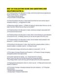 MGT 301 EVALUATION EXAM 2026 QUESTIONS AND SOLUTIONS RATED