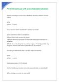 NU 673 Final Exam with accurate detailed solutions