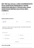 BSC 1010 Quiz & Exam 4 2026 COMPREHENSIVE EXAM QUESTIONS &vert;FREQUENTLY TESTED QUESTIONS &vert;RECENTLY TESTING REAL EXAM QUESTIONS&vert;VERIFIED SOLUTIONS &lpar;100&percnt; CORRECT&rpar;