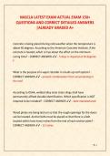 NASCLA LATEST EXAM ACTUAL EXAM 150&plus;  QUESTIONS AND CORRECT DETAILED ANSWERS  &vert;ALREADY GRADED A&plus;