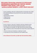  Update&vert; Pharmacology assessment &lpar;B&rpar; 2019&vert;newest&vert;  COMPREHENSIVE QUESTIONS AND VERIFIED ANSWERS  &vert;FREQUENTLY MOST TESTED&vert; &lpar;100&percnt; accurate  solutions&rpar;&vert;ALREADY GRADED A&plus; LATEST UPDATE 2026-2027   