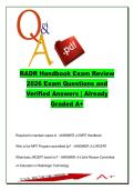 RADR Handbook Exam Review &lpar;120 Questions&rpar; &ndash; Program Policies&comma; ARRT&comma; Accreditation & Clinical Requirements &vert; 2026 &ndash; Radiologic Technology