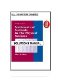 Mathematical Methods in the Physical Sciences &lpar;3rd Edition&rpar; by Mary L&period; Boas &ndash; Solution Manual &vert; Complete Worked Solutions for All Chapters