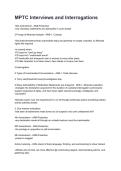MPTC Interviews and Interrogations Latest Edition &lpar;2026&sol;2027&rpar; with Verified Answers