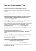 Interview & Interrogation Final Latest Edition &lpar;2026&sol;2027&rpar; with Verified Answers