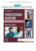 Test Bank Professional Nursing&colon; Concepts & Challenges 10th Edition by Beth Perry Black ISBN 9780323776653 Complete Questions and Answers All Chapters A&plus;