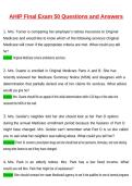 2026 AHIP Final Exam 50 Questions Actual Questions and Answers &lpar;Latest 2026 &sol; 2027 Update&rpar; &lpar;Verified Answers by Expert&rpar;