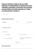 Milady's Esthetics Midterm Review 2026 UPDATE&vert; COMPREHENSIVE QUESTIONS AND VERIFIED ANSWERS &lpar;COMPLETE SOLUTIONS&rpar; GUARANTEED SUCCESS &vert;GRADE A&plus;&excl;&excl; &lpar;100&percnt; ACCURATE&rpar; GET IT RIGHT&excl;&excl;