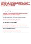 WGU D425 Intro to Chemistry Study Set Guide Exam &vert;