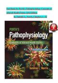 Porth's Pathophysiology Concepts of Altered Health States &lpar;11th Edition&rpar; by Tommie L&period; Norris &ndash; Complete Chapters 1&ndash;52 Test Bank with Answers