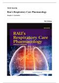 Test Bank - Rau&rsquo;s Respiratory Care Pharmacology&comma; 9th Edition &lpar;Gardenhire&comma; 2016&rpar;&comma; Chapter 1-23 &vert; All Chapters