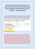 SEE EXAM Anesthesia QOD NEWEST 2025 ACTUAL EXAM WITH COMPLETE 450 QUESTIONS AND CORRECT  DETAILED ANSWERS &lpar;VERIFIED ANSWERS&rpar; ALREADY GRADED A&plus; &vert; GUARANTEED PASS