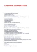ICA SCHOOL EXAM QUESTIONS&period;