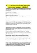NCCT CST Practice Exam Questions and Correct Answers 2026&sol;2027